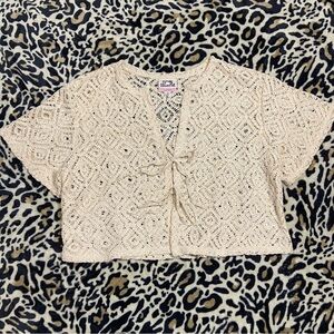 ‼️SOLD‼️ Future Collective crochet top